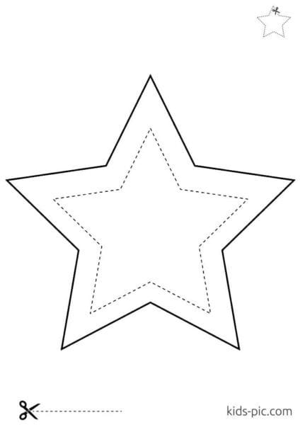 95 шаблонов звезд для вырезания из бумаги #87