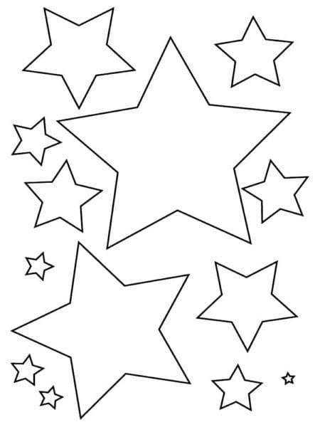 95 шаблонов звезд для вырезания из бумаги #18