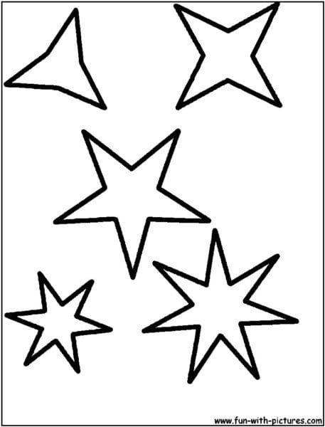95 шаблонов звезд для вырезания из бумаги #17