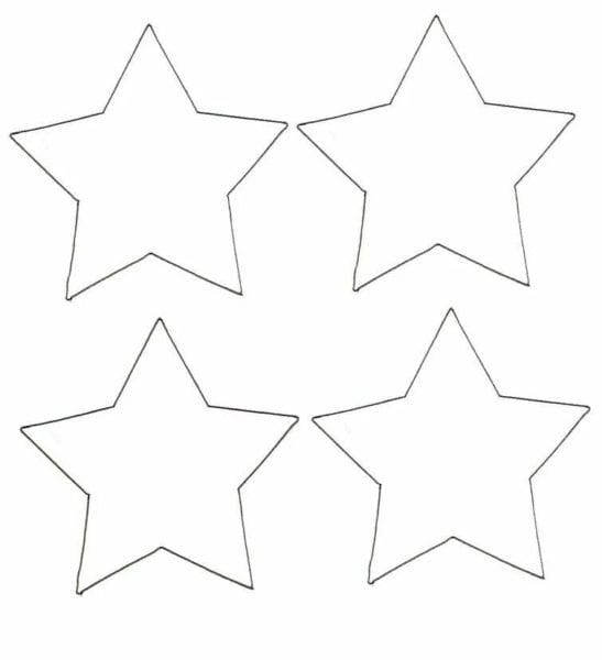 95 шаблонов звезд для вырезания из бумаги #84