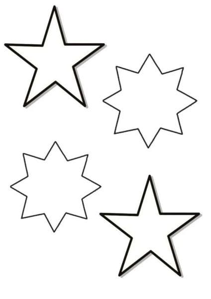 95 шаблонов звезд для вырезания из бумаги #66