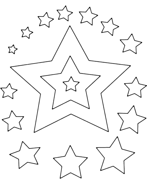 95 шаблонов звезд для вырезания из бумаги #83