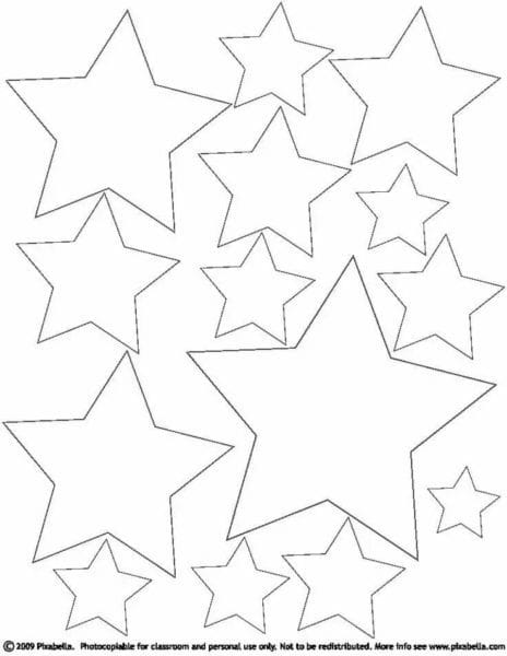 95 шаблонов звезд для вырезания из бумаги #16