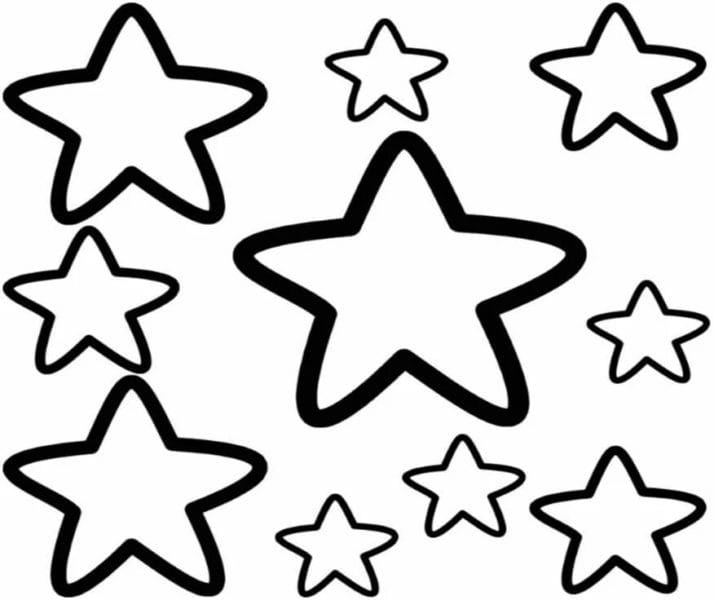95 шаблонов звезд для вырезания из бумаги #82