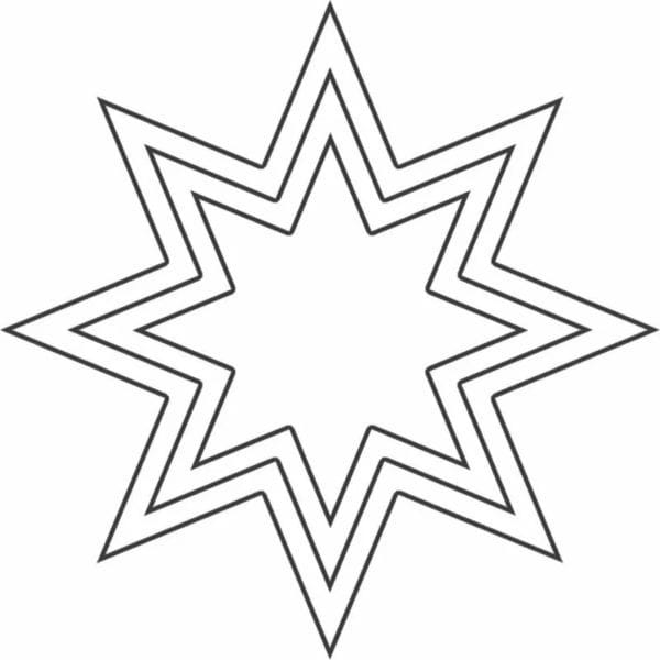 95 шаблонов звезд для вырезания из бумаги #29