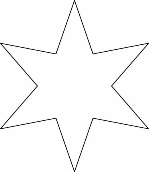 95 шаблонов звезд для вырезания из бумаги #34