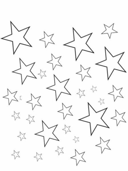 95 шаблонов звезд для вырезания из бумаги #33