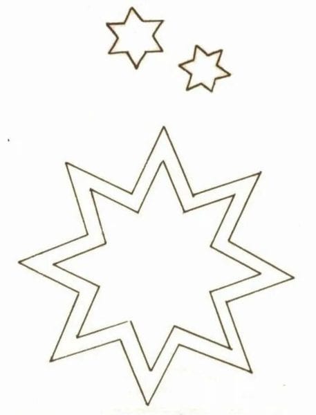 95 шаблонов звезд для вырезания из бумаги #94