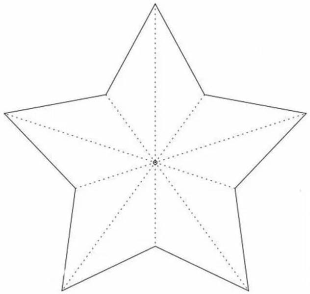 95 шаблонов звезд для вырезания из бумаги #69