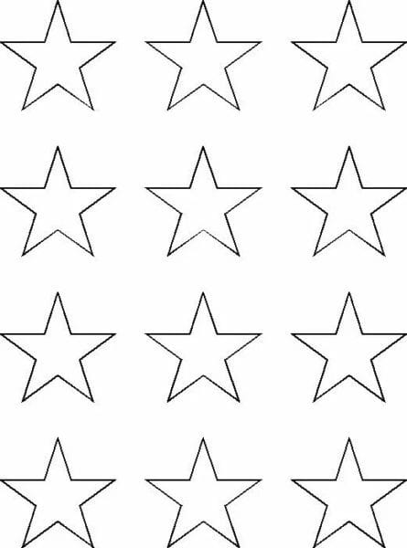 95 шаблонов звезд для вырезания из бумаги #68