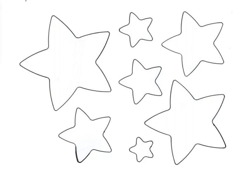 95 шаблонов звезд для вырезания из бумаги #31
