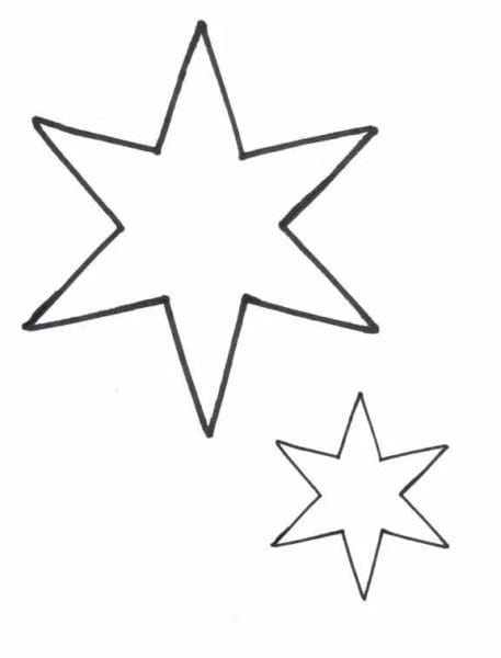 95 шаблонов звезд для вырезания из бумаги #92