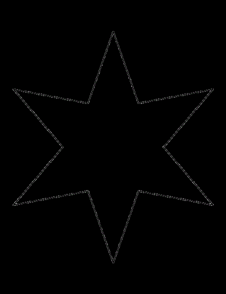 95 шаблонов звезд для вырезания из бумаги #37