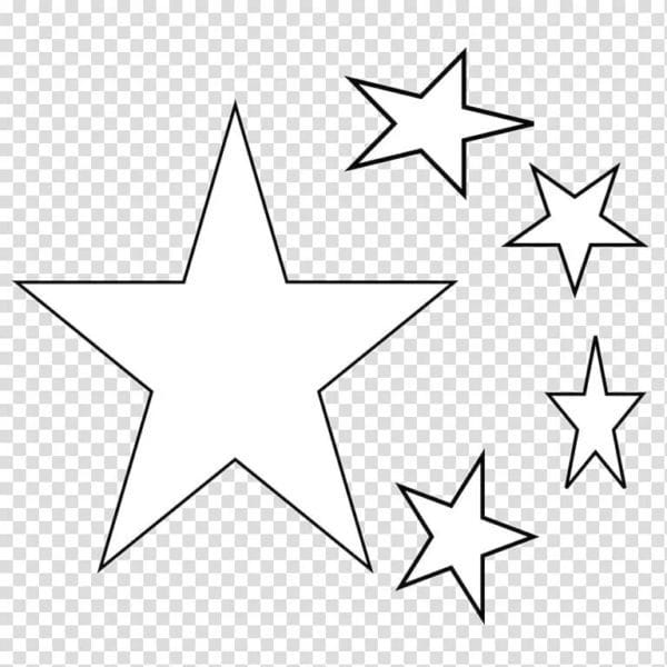 95 шаблонов звезд для вырезания из бумаги #44