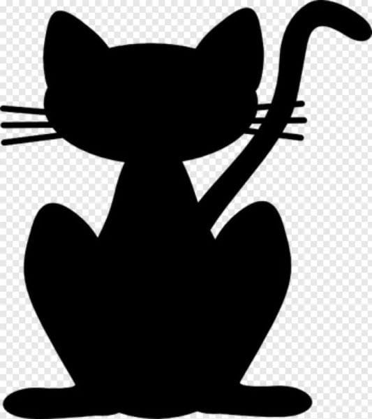 90 трафаретов кошек для рисования и вырезания из бумаги #31