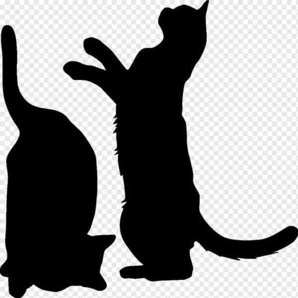 90 трафаретов кошек для рисования и вырезания из бумаги #59