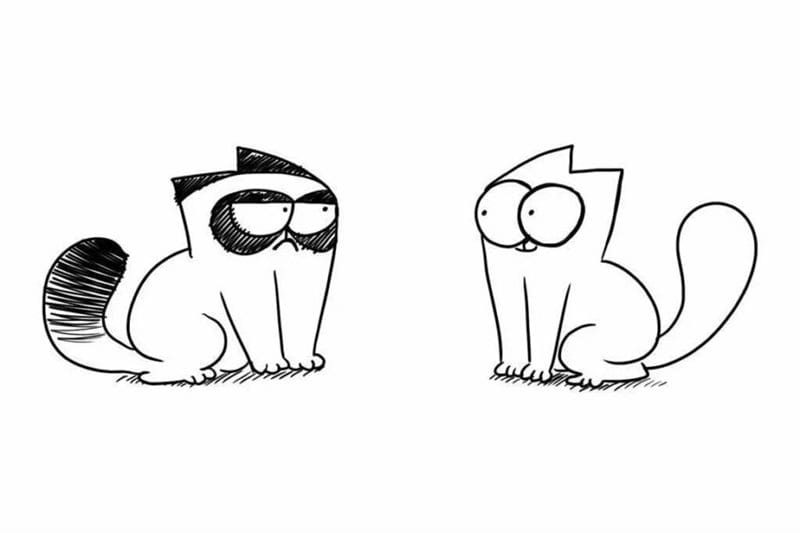 215 прикольных рисунков котов и кошек #209