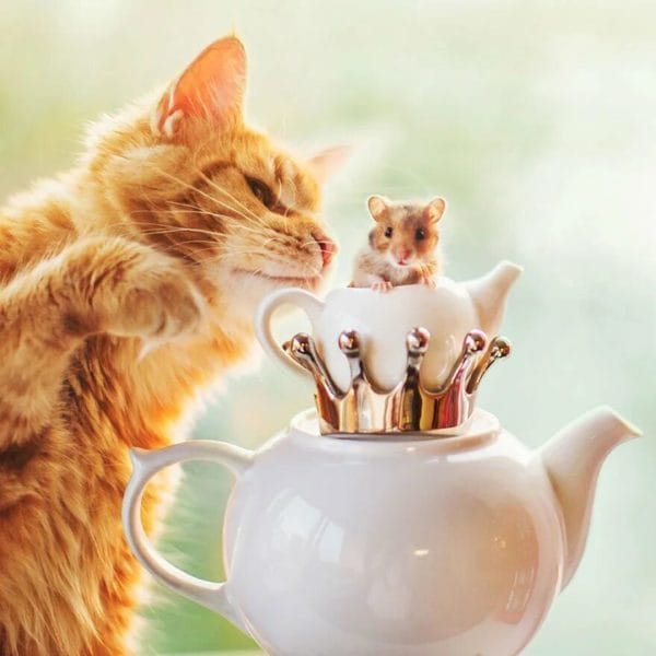 100 открыток с добрым утром с котятами и кошками #32