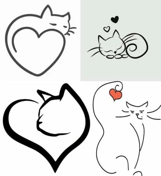 215 прикольных рисунков котов и кошек #134