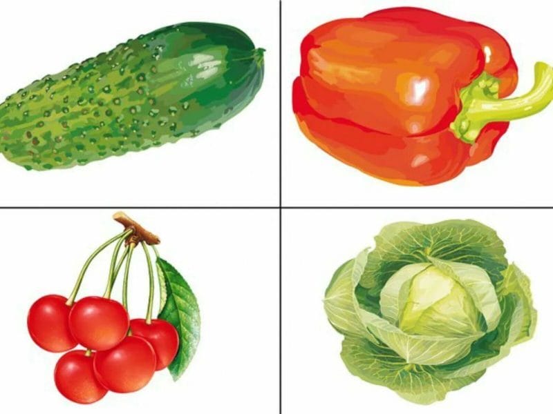 130 картинок для детей с овощами и фруктами #58