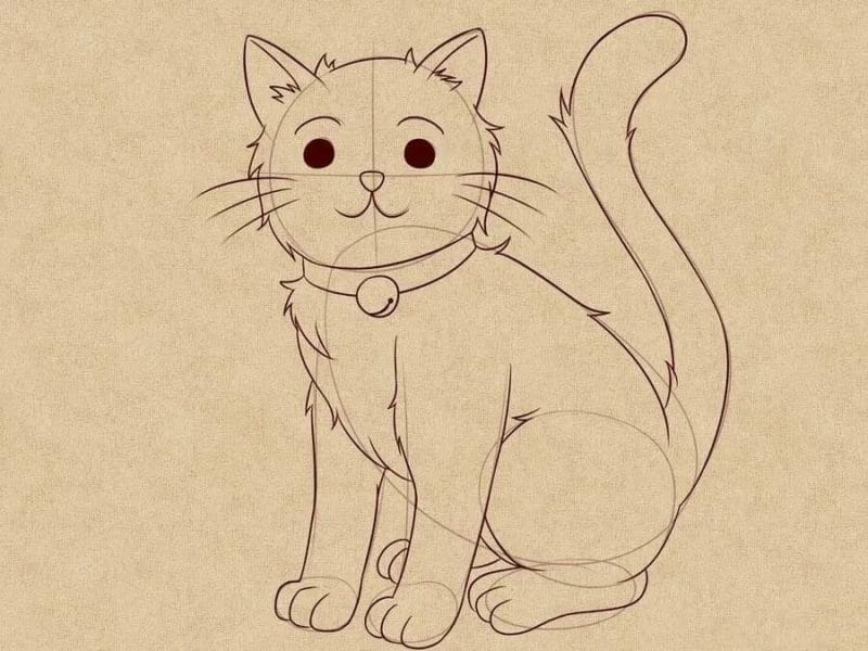 215 прикольных рисунков котов и кошек #40