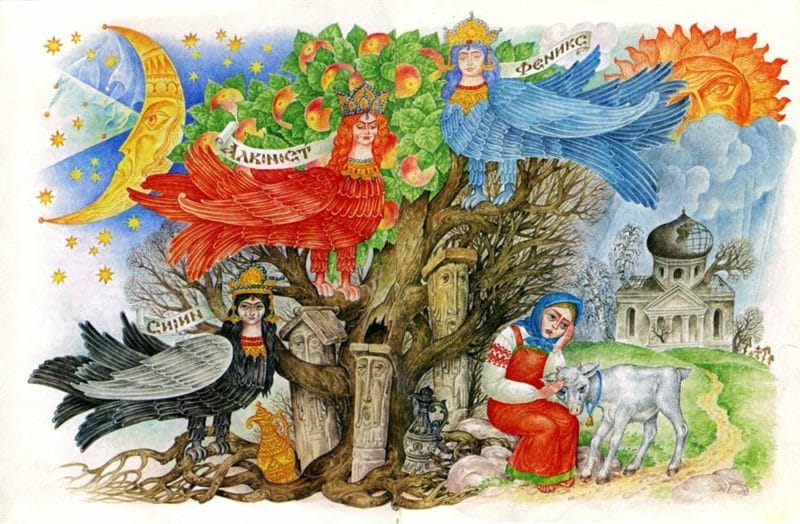 Сказочные персонажи: 110 иллюстраций к русским народным сказкам #91