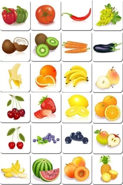 130 картинок для детей с овощами и фруктами #56