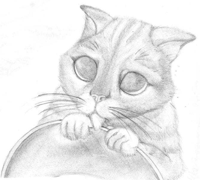 215 прикольных рисунков котов и кошек #9