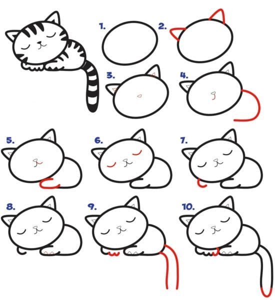 215 прикольных рисунков котов и кошек #6