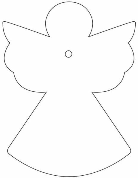 Ангелочки из бумаги: 80 шаблонов для распечатки и вырезания #45