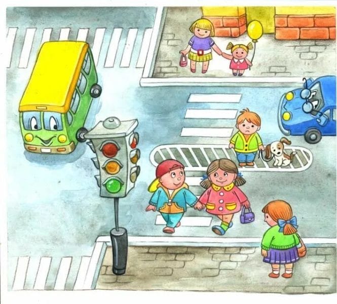 Безопасная дорога глазами детей: 190 рисунков по ПДД #182