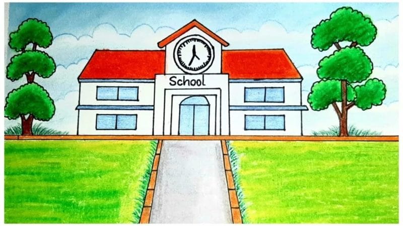 70 рисунков на тему «Школа моей мечты» #55