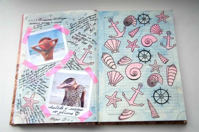 270 идей для оформления личного дневника #193