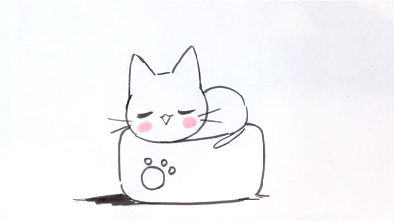 215 прикольных рисунков котов и кошек #12