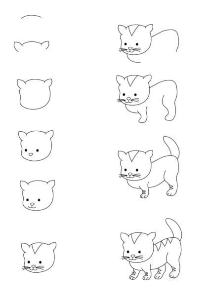 215 прикольных рисунков котов и кошек #16
