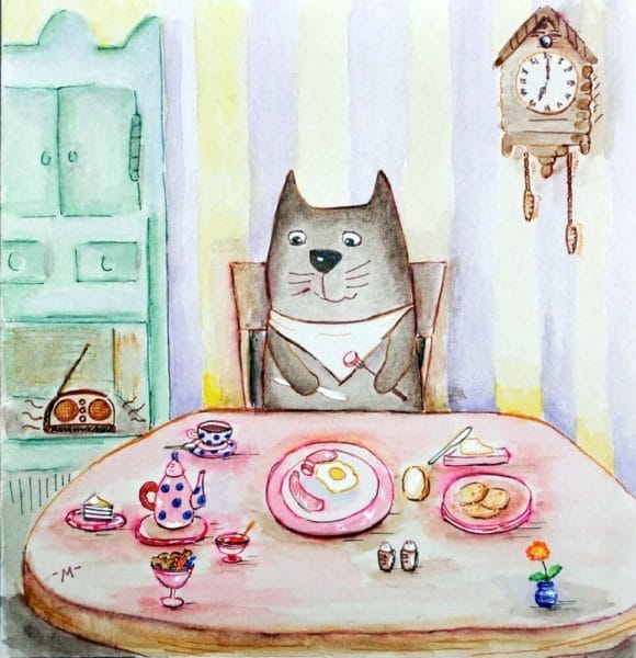 100 открыток с добрым утром с котятами и кошками #71