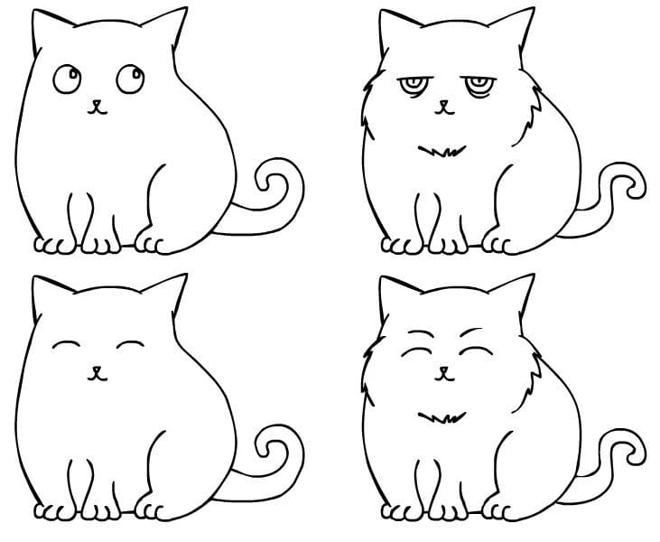 215 прикольных рисунков котов и кошек #20