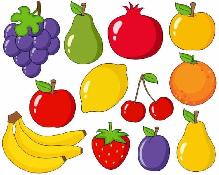 130 картинок для детей с овощами и фруктами #65