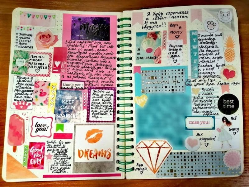 270 идей для оформления личного дневника #16