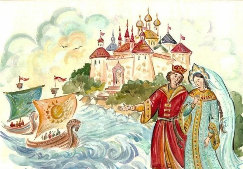 115 рисунков к сказке о царе Салтане #101