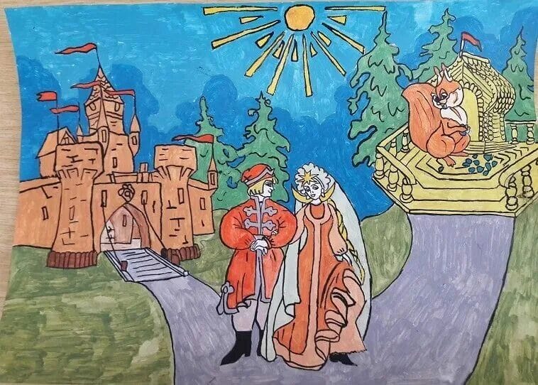 115 рисунков к сказке о царе Салтане #60