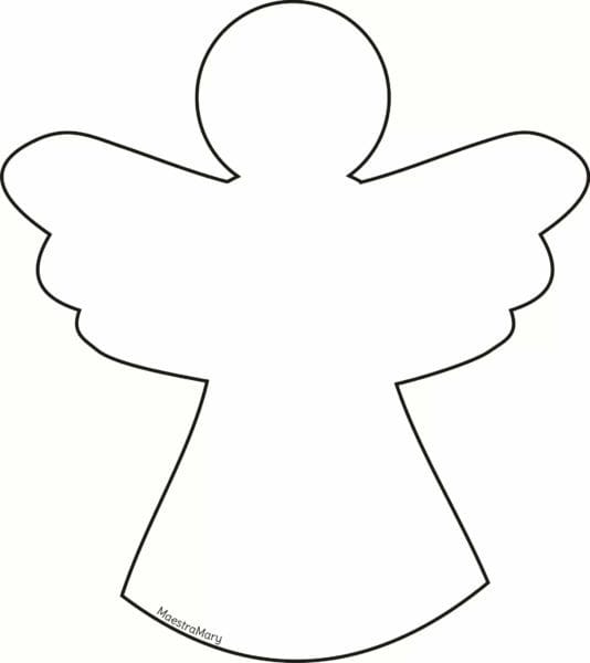 Ангелочки из бумаги: 80 шаблонов для распечатки и вырезания #78
