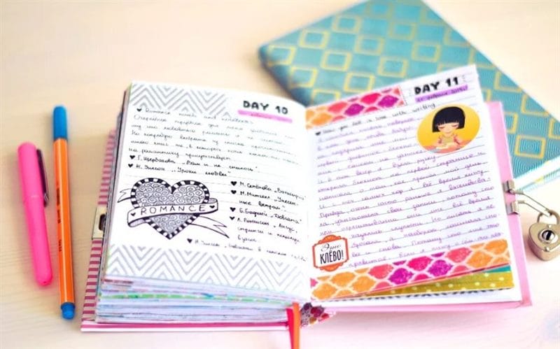 270 идей для оформления личного дневника #2