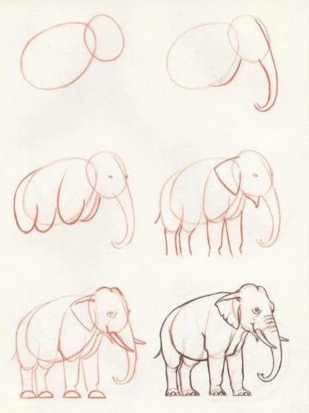 150 легких рисунков животных карандашами и не только #117