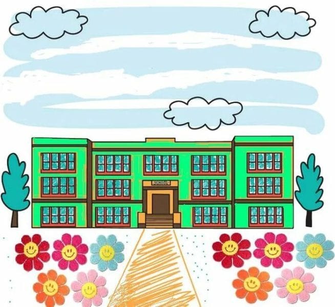 70 рисунков на тему «Школа моей мечты» #35