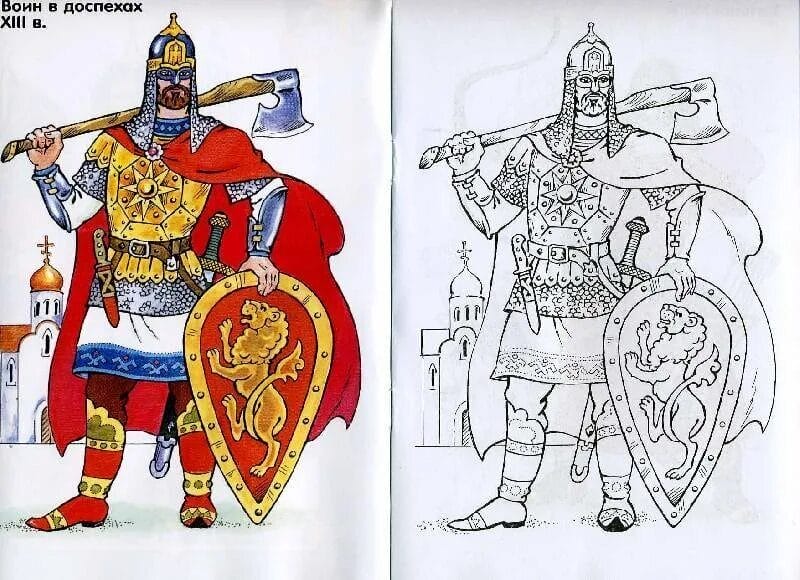 115 рисунков русских богатырей карандашами и не только #110
