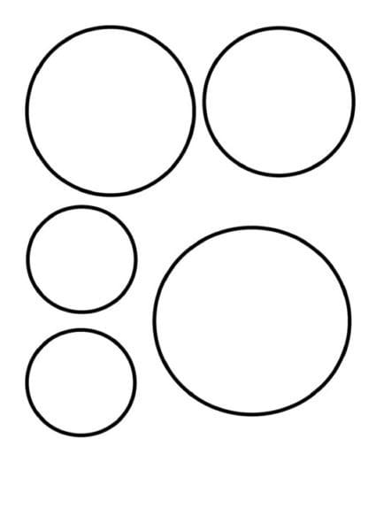 28 шаблонов кругов для распечатки #1