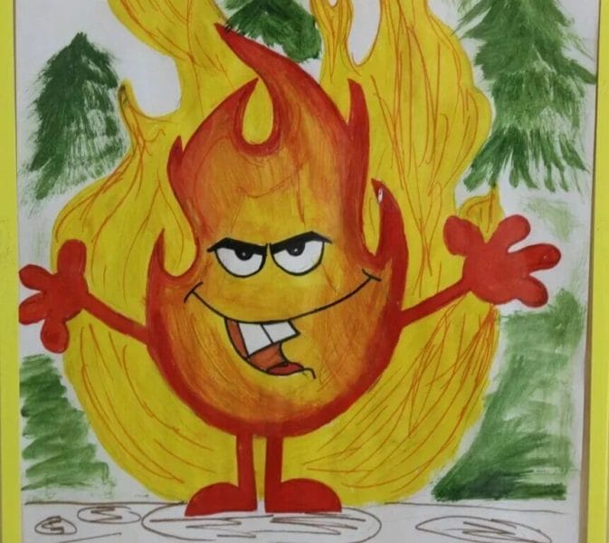 90 рисунков по пожарной безопасности для детей #6