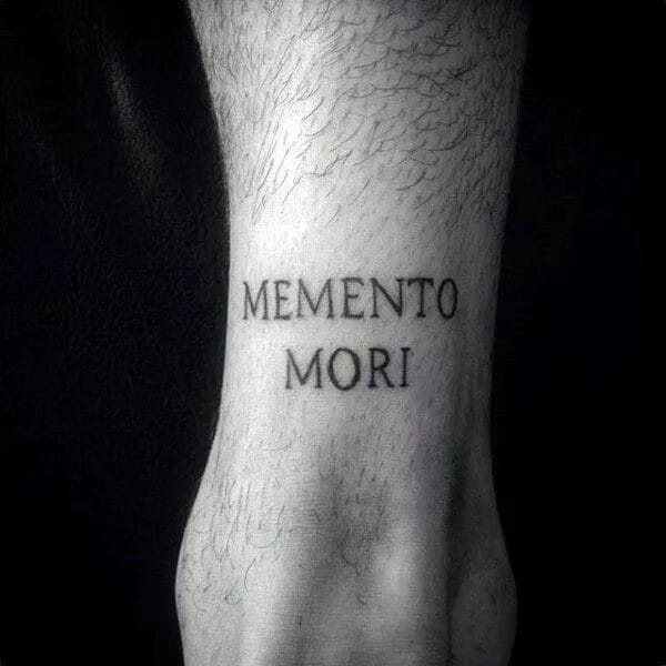 120 тату Memento Mori на руке и не только #42