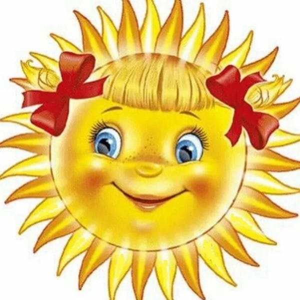 Солнце: 75 разных картинок для детей #54